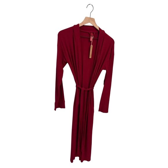 NEW WITH TAGSSKIMS Women´s Soft Lounge Long Robe Brick...